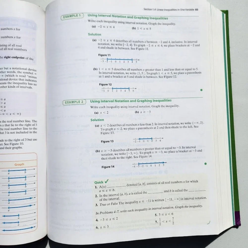 Intermediate Algebra 3rd Edition textbook book Hardcover 9780321880123 Math Math